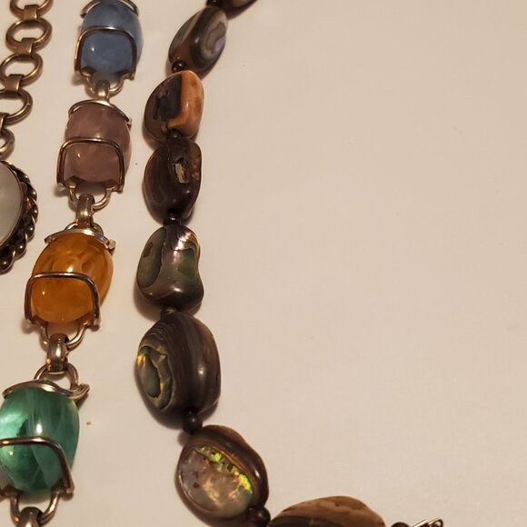 10  Bracelets, items # A-1268-1277,. wt. 256 grams. - Picture 5 of 12